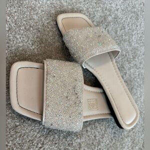 SHEIN Women’s Sparkle Sandals - Size 39 (Fit US 8) - Used Once for Wedding